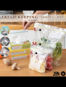 Food Storage Bag Resealable Transparent Zipper Bag Zip and lock Bag Sealed Sealing Packaging Freezer Fridge Bags