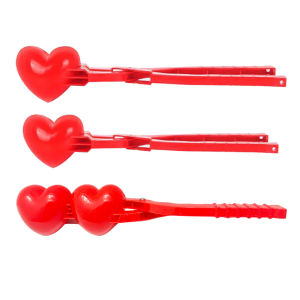 【New Arrival】 Heart-shaped Winter Snowball Clip Funny Snowball Mold Kids Outdoor Toys
