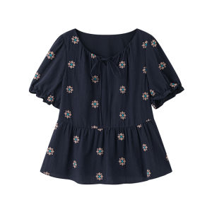Slimming Tummy Covering Womens A-Line Blouse