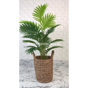 Pohon Daun Palem Kelapa Hijau X18 Semilatex Artificial Cover Eceng Gondok Handle Dekorasi Rumah Cafe Aesthetic