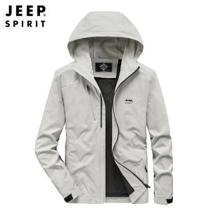 JEEP SPIRIT Áo Khoác Nam Áo Khoác Có Mũ Mới Bảo Vệ Đốt Sống Cổ Áo Khoác Du Lịch Ngoài Trời Gối Ẩn Hình Chữ U