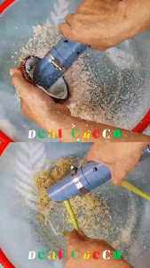 Máy Nạo Dừa Mini Cầm Tay Bằng Điện 220v | Nạo Rau Củ Khoai Sả | Dễ Vệ Sinh - Lâu Nóng | 2026