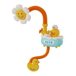 Baby Bath Toys Bath Shower for Toddler 4 in 1 Bathtub Toy with Sunflower Shower 3 Water Spray Sprinkler BathTub Toys for Baby