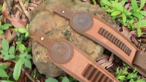 TOURBON Sling with .22 Shell Holder Sling Ammo Bandolier Adjustable Shoulder Strap for Shooting