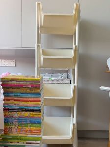 Trove Rak Buku Rak Troli Rak Susun Serbaguna Rak Dapur Rak Penyimpanan Roda universal bisu tahan aus