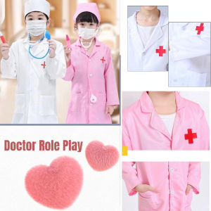 Doctor Costume for Kids Childrens Clothing Role Play Costume Doctors Overall Uniform With Toy Set