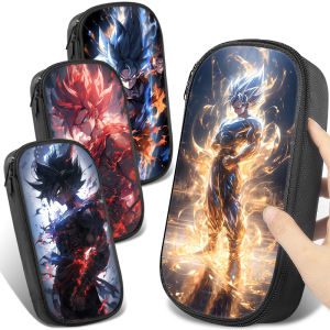 Back-to-School Season Dragon Ball Canvas Pencil Case Boys Girls School Supplies Stationery Box High Aesthetic Value Cartoon Print