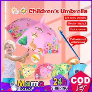 Original 48cm Childrens umbrella with coverkids umbrellacartoons characterone piecesamurai umbrellasemi-automaticwaterproofsummer/rainyrain gear