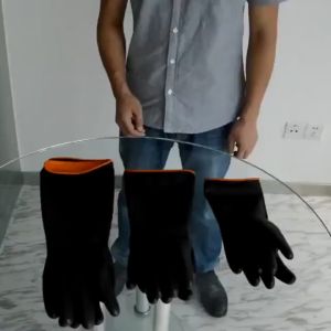 35cm/55cm Industrial Latex Gloves Acid & Alkali Resistant Safe Work Clean & Protective Waterproof Reusable Forearm Gloves