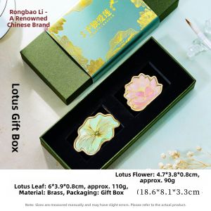 RONGBAOZHAI | Solid Brass Scholars Desk Paperweight Creative Stationery Item