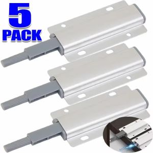 5Packs Magnetic Push Latches Magnetic Bouncer Catch Cabinet Push Touch Latch Steel Push To Open Touch Damper Buffers Door Catch Closer