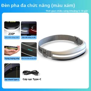 ESMARTER | Đèn Pha COB Hai Đầu Có Thể Sạc Lại Với 5 Chế Độ Dành Cho Các Hoạt Động Ngoài Trời - Đèn Đeo Đầu Có Thể Điều Chỉnh Dành Cho Chạy Đêm Cắm Trại Đạp Xe Câu Cá