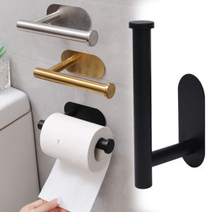 Stainless Steel Paper Towel Holder / Under Cabinet Adhesive Toilet Roll Paper Holder / Tissue Towel Rack Holder / Lengthen Tissue Hanger for Kitchen Bathroom