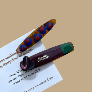 Acrylic Side Bangs Hair Clips Womens Duckbill Hair Accessories Elegant Hairpins Sweet Style Fresh Outing Summer Collection