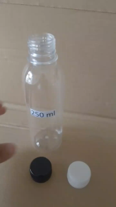 (40pcs*20g) 250ml Botol+Cap  Botol Kosong / Botol Baru / juice/ jamu/ minuman/ mineral deret kilang