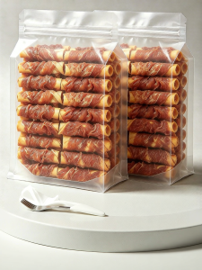 XIAOGUSHI | Beef Skin Bone-Shaped Chewable Snack with Filling for Puppy and Small Dog Dental Care