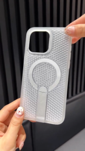 SENSE Cooling Heat Dissipation Case with Magnetic Kickstand Hard Case for iPhone 18 17 Air 16 15 14 13 12 Pro Max