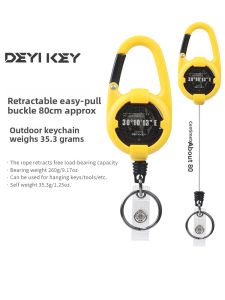 DEYIKEY | Retractable Anti-Loss High Elasticity Keychain