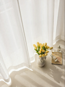 MEIYUAN | Translucent But Not See-Through Light-Diffusing Curtains Soft Gauze White