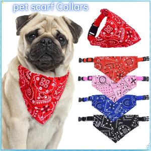 Pet Scarf Dog Cat Bandana Bibs Scarf Collar Adjustable Puppy Neckerchief Triangle Collars