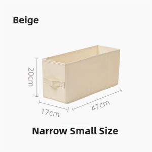 Narrow Long Foldable Fabric and PP Board Storage Box
