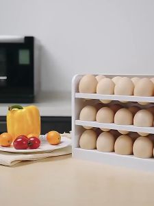 Sweet Belly   กล่องเก็บไข่ 3 ชั้น ความจุ 30 ฟอง ชั้นวางไข่ตู้เย็น egg shelf