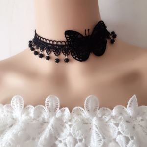 สร้อยคอผีเสื้อเจ้าหญิง เครื่องประดับคอนเทสต์ สร้อยคอแบบโซ่ยาว สำหรับงานแต่งงาน งานวิวาห์ แฟชั่น เครื่องประดับคอ สร้อยคอแบบโซ่ยาว