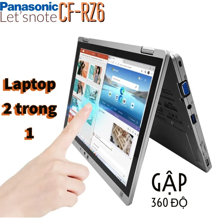 Laptop Panasonic Let'snote CF-RZ6 core i5-7Y57, 8gb ram, 256gb