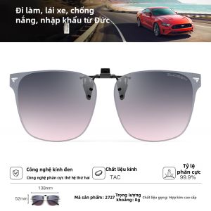 ZUOSHEN EYEWEAR | Kẹp Kính Chống Loá Phân Cực cho Kính Cận