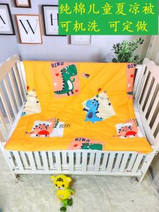Pure Cotton Summer Cool Baby Blanket Washable Nursery Nap Time Small Child Bedding Comforter Lightweight Breathable Toddler