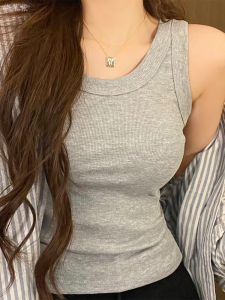 Áo Vest Modal Không Dây Cho Nữ Mùa Xuân Hè 2025 Áo Lót Bó Sát Không Tay Đa Năng Áo Vest Cổ Chữ V Màu Trơn Thường Ngày