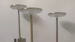 Đèn bàn cảm ứng đọc sách LED nghệ thuật bằng sắt có thể thay đổi ánh sáng ba màu pin lithium sạc USB