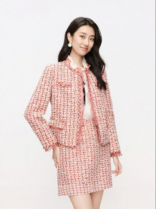 Koradior | Spring Commuting Ladies Style Check Coat