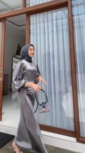 LYODRA DRESS ARMANI SILK M L XL XXL / DRESS TALI PINGGIR GAMIS KONDANGAN / DRESS SERUT / GAUN BRIDESMAID