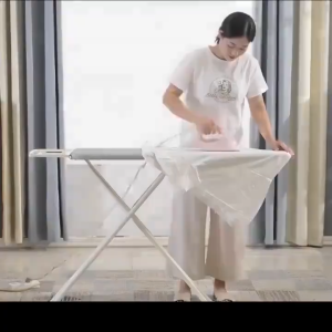 6-Level Height Adjustable Foldable Ironing Board Kabayo ng Plantsa Household Standing Iron Board with Iron Rest & Sleeve Board Space Saving for Home Laundry