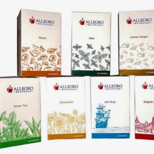 Allegro Pure Ceylon Earl Grey Tea 25s – Premium Bergamot Black Tea Bags for Cafe & Home