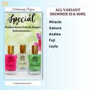 PAKET RESELLER(15pcs)Perfume shimer UK 35ml by firdhabeauty