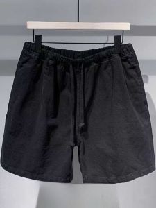 Summer Shorts Mens All-Match Fashion New Arrival Batik Pure Cotton Japanese Fashion Loose Breathable Youth Cropped Casual Pants