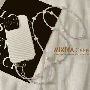 Phone Crossbody Rope New Arrival Chain Long Love Heart Beaded Camera Lanyard Sweet Girly Classy Small Fresh Ornaments Solid Stylish and Portable with Card Beads Anti-Lost Personalized Backpack Pendant