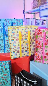 SOS Hand Bag Karung Miring 30x32x14/Goodie Bag/Tas Tenteng/Tas Karung