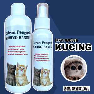 Pengusir KUCING LIAR BANDEL PUP KENCING CAKAR² SOFA Sembarangan Tempat 250ml Reffil Gratis 100ml