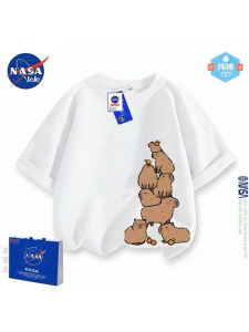 NASA Capabala Clothes Kids Short Sleeve T-Shirt 2024 New Arrival Girl Summer Pure Cotton Half Sleeve Boy Summer Clothing