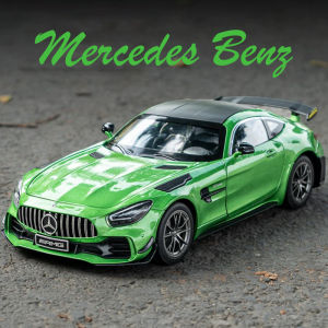 1:18 Scale Benz AMG GTS Alloy Car Model Diecast Car Sound Light Car Lovers Collection Kids Birthday Gift Metal Boys Toys