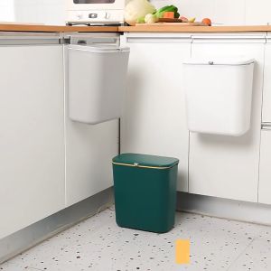 ถังขยะแขวนเคาน์เตอร์ครัว ถังขยะติดผนัง สำหรับห้องครัว ห้องน้ำ ห้องรับแขก ถังขยะพลาสติก