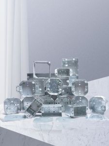 USLinsky Metal Galvanized Octagonal Switch Socket Box UL Listed Dark Mounted Eight Corner Box for Wiring Installation