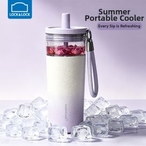LocknLock | Straw Separated Tea Ice Cooling Thermos Cup