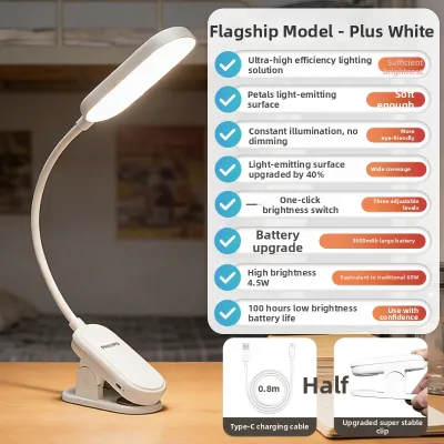 Philips | Charging Desk Lamp for Reading Clamping Eye-care