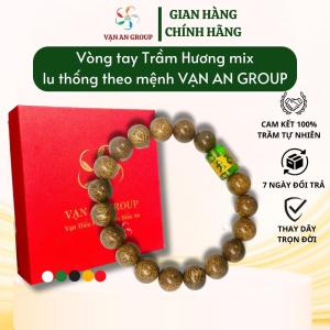 Vòng tay trầm hương lu thống theo mệnh kim mộc thủy hỏa thổ Vạn An Home vòng trầm hương tự nhiên mang đến may mắn bình an tài lộc