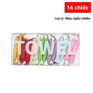 Bộ Khăn Nén Dùng Một Lần 14/7 Chiếc Khăn Tắm Cotton Dày Dặn Tiện Dụng Khi Đi Du Lịch Vệ Sinh Mặt Đóng Gói Riêng Lẻ