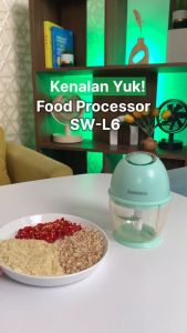 Samono SW-L6 Mini Chopper Portable Blender Kapasitas 450ml Penggiling Bumbu MPASI Original